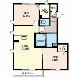 カーサレジオ【2階】の間取り