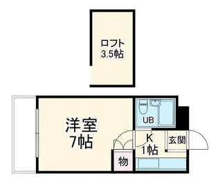 壱番館 洋光台【102号室】の間取り