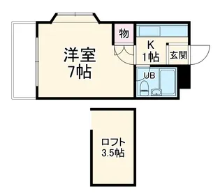 壱番館 洋光台【105号室】の間取り