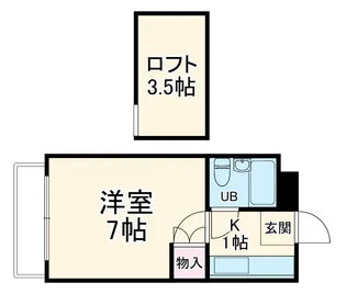 壱番館 洋光台【202号室】の間取り