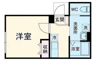 クラルテ南林間【1階】の間取り