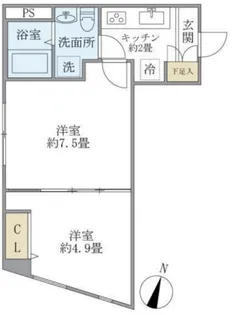 タスキリシェス板橋区役所前【4階】の間取り