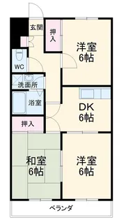 エクシヴ宮の上【1階】の間取り