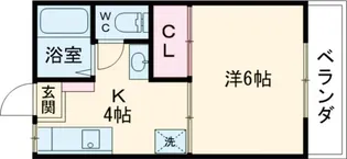 ハイツペガサス A棟【202号室】の間取り