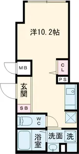 クリオ ラモード目黒洗足【103号室】の間取り