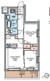 LUMINOUSつつじヶ丘【2階】の間取り