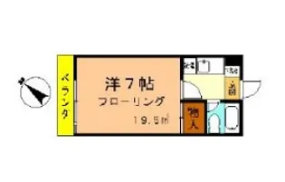 ハイツ春日一棟【1F号室】の間取り