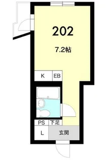 P2松波マンション【202号室】の間取り