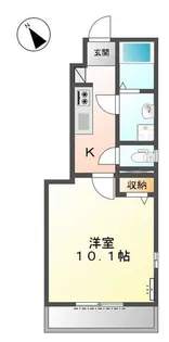 アクアマリン【101号室】の間取り