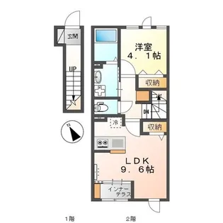 バルミー榎前【205号室】の間取り