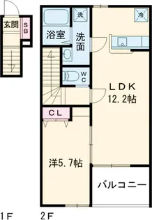 MY residence Ⅰ(エムワイレジデンス)【2階】の間取り