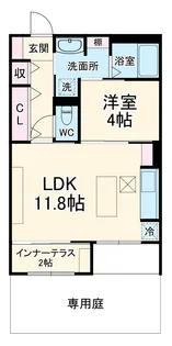 MAISON DE THALIA (メゾン ド タリア)【105号室】の間取り