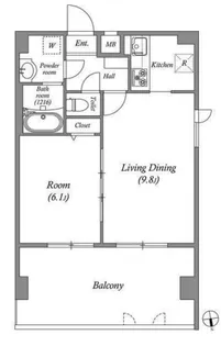 ペアパレス六町環七北通り【5階】の間取り