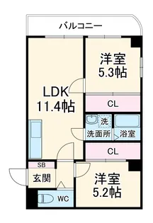 G1ビル牧の里【4階】の間取り