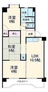 レジデンス オーミ【5階】の間取り