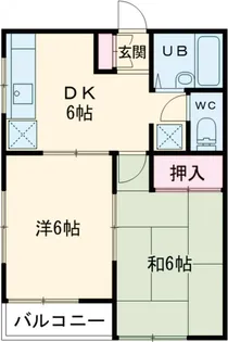 メゾンフローラ【2階】の間取り