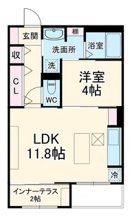 MAISON DE THALIA (メゾン ド タリア)【205号室】の間取り