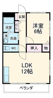 グレイスKⅡ【203号室】の間取り