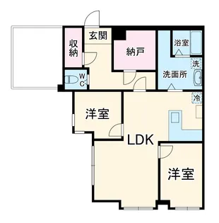 カーサ千里山【2階】の間取り