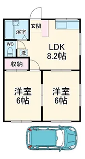 ディアコートサカエ【101号室】の間取り