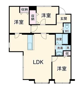 カーサ千里山【3階】の間取り