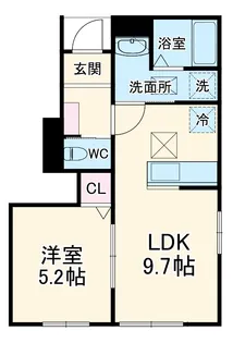 リーブルファイン柏南逆井【1階】の間取り