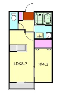 サンフォレスト入生田第三棟【1階】の間取り
