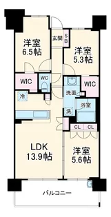 ルイシャトレ川口レックスフォート【0705号室】の間取り