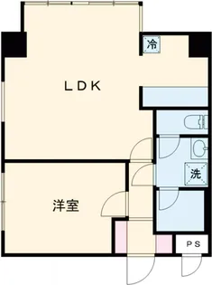 ベルヴィ野沢【4階】の間取り