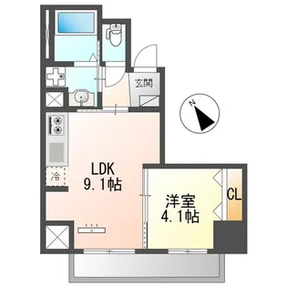 Rapport【5階】の間取り