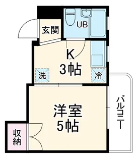 粕谷ビル【4階】の間取り