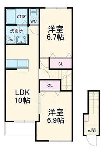 ルーチェ【203号室】の間取り