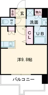 エンクレスト博多THE TIME【3階】の間取り