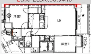 センチュリー八王子ルミエール【7階】の間取り