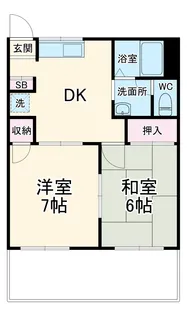 ライラックB【103号室】の間取り