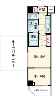 GENOVIA世田谷砧Ⅱ【401号室】の間取り