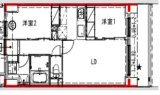 センチュリー八王子ルミエール【6階】の間取り