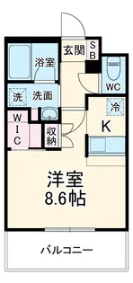 ウェルスクエア池田住吉【1階】の間取り