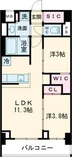 Terra蚕糸の森【8階】の間取り