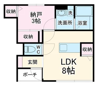 sora境町【103号室】の間取り
