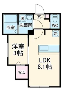 アウル勝田台【2階】の間取り
