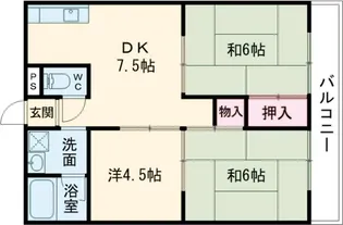 コーポ藤岡【305号室】の間取り