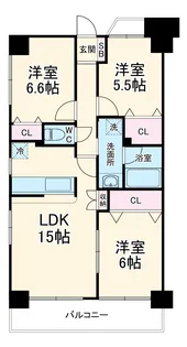 エス・バイ・エルマンション相模原【1004号室】の間取り
