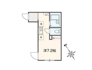 MELDIA海老名【303号室】の間取り