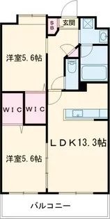 mon coeur香椎駅前【6階】の間取り