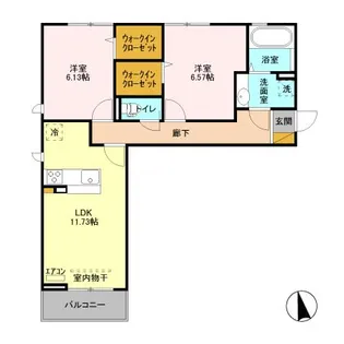ロイヤルガーデンⅩⅠ【2階】の間取り