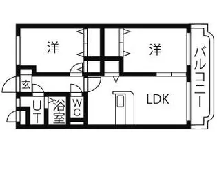 ユーミーおおひら【201号室】の間取り