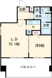 アーバハイツ六町環七北通り【7階】の間取り