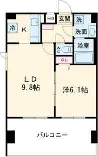 アーバハイツ六町環七北通り【6階】の間取り