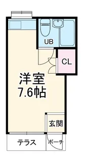 ローズアパート【1階】の間取り